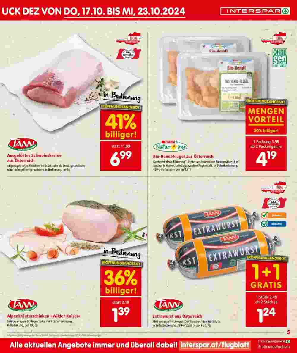 Interspar Restaurant Flugblatt (ab 15.10.2024) - Angebote und Prospekt - Seite 5