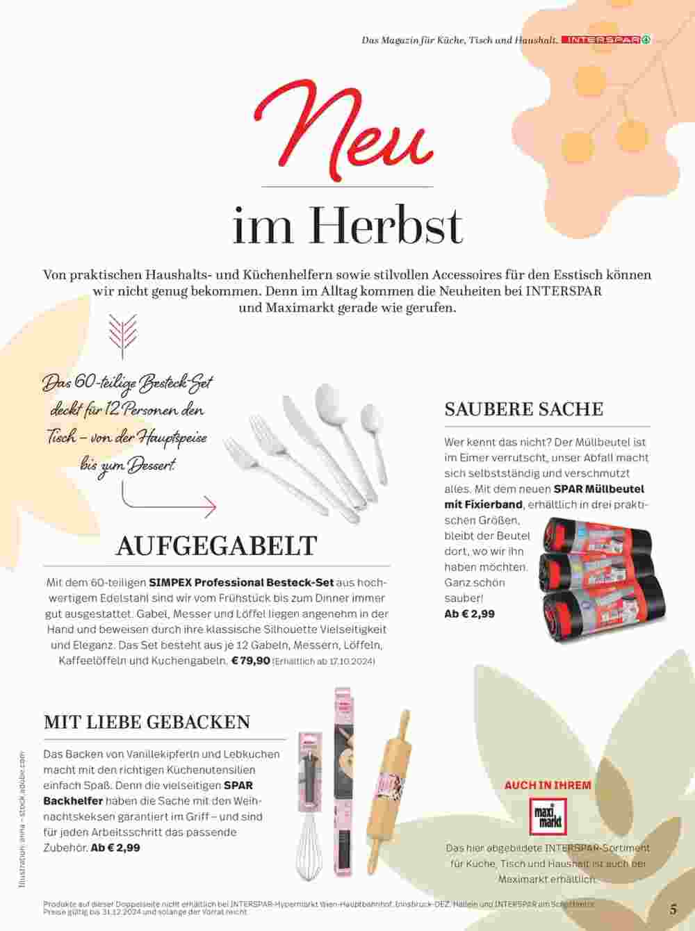 Interspar Restaurant Flugblatt (ab 16.10.2024) - Angebote und Prospekt - Seite 5