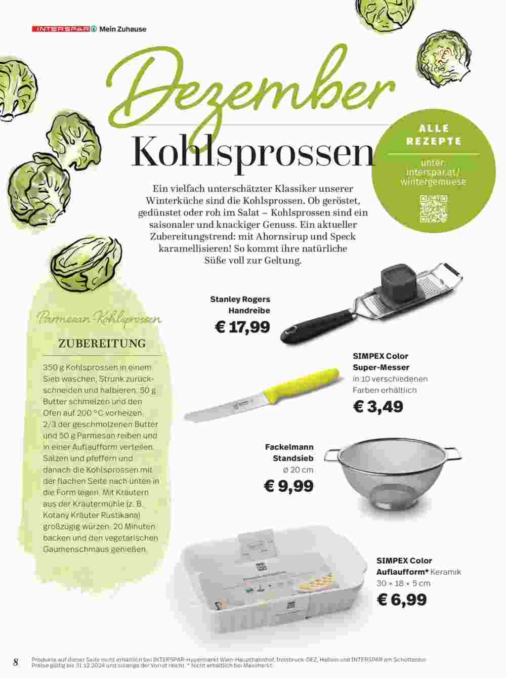 Interspar Restaurant Flugblatt (ab 16.10.2024) - Angebote und Prospekt - Seite 8