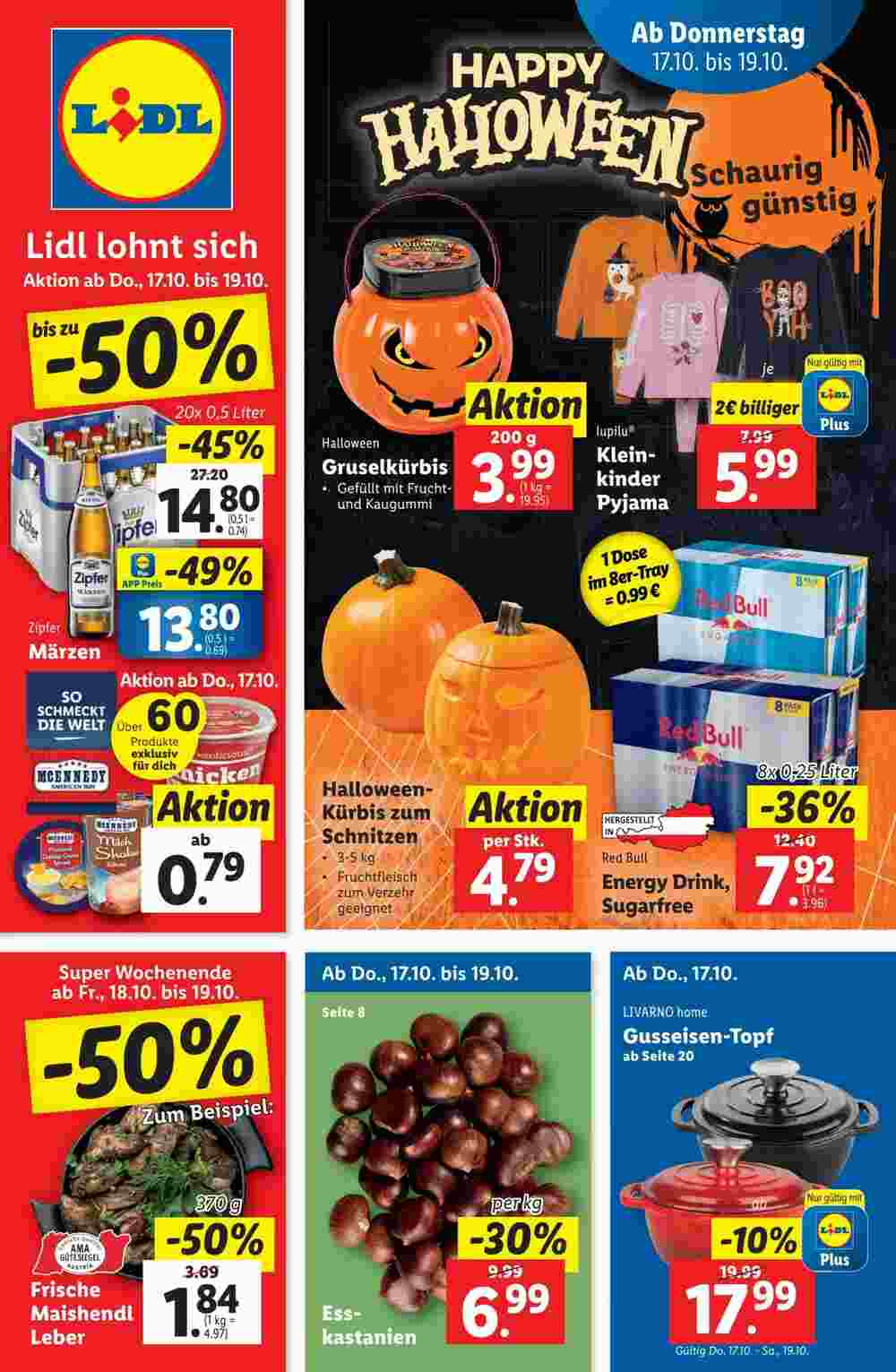 Lidl Flugblatt (ab 17.10.2024) - Angebote und Prospekt - Seite 1