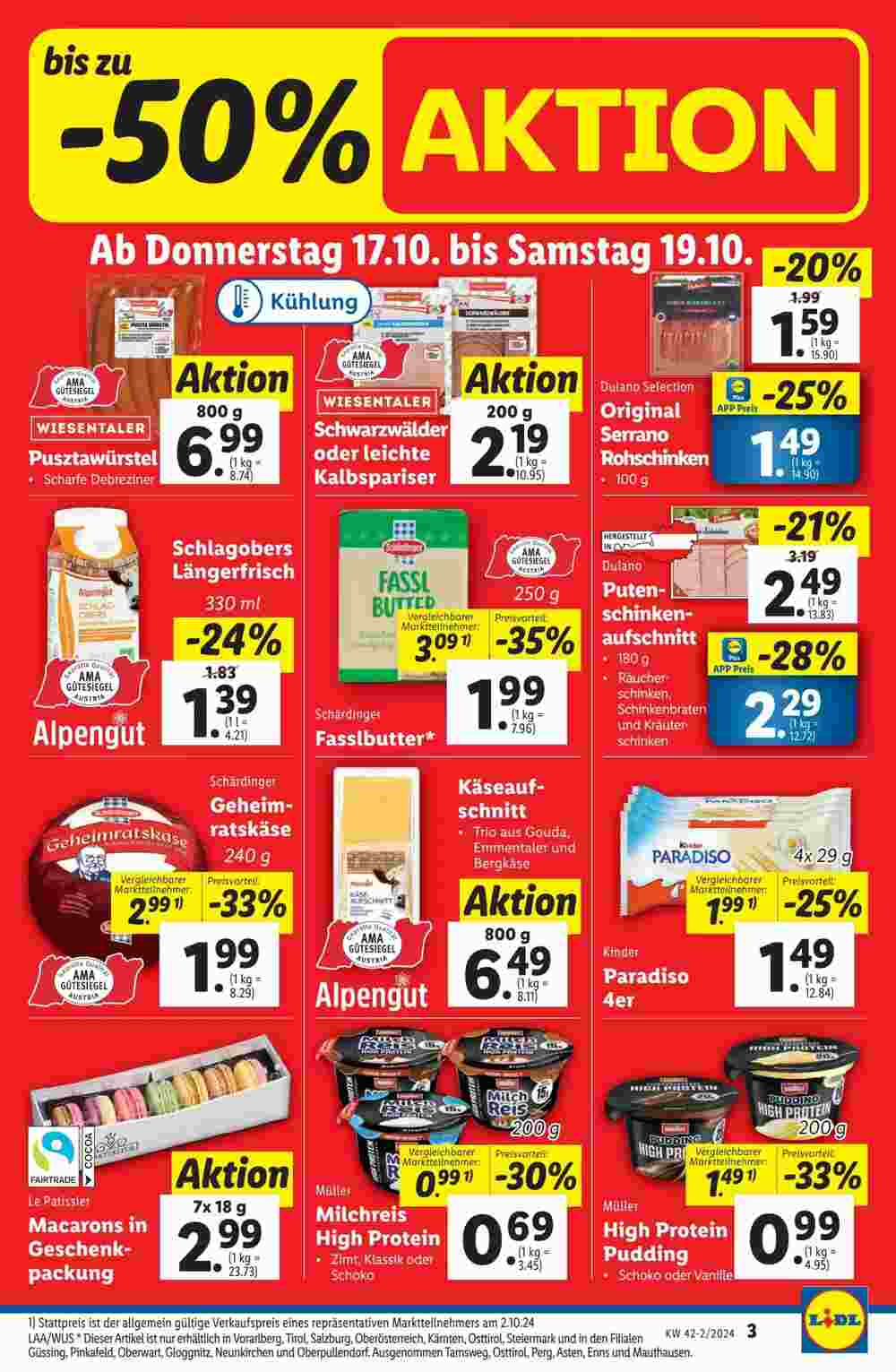 Lidl Flugblatt (ab 17.10.2024) - Angebote und Prospekt - Seite 3