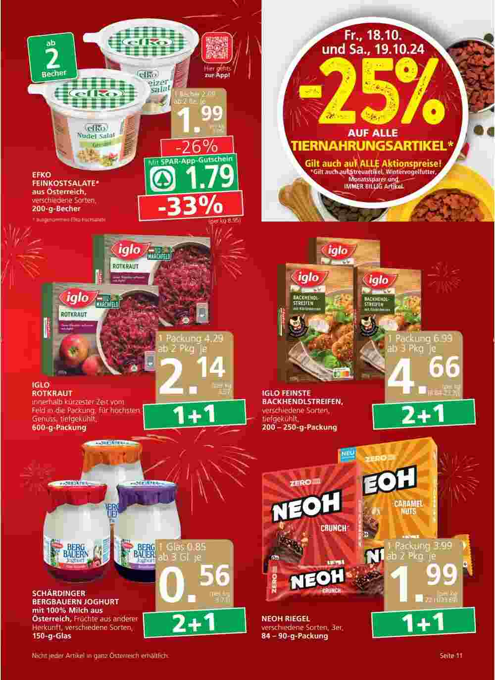 SPAR Gourmet Flugblatt (ab 17.10.2024) - Angebote und Prospekt - Seite 11