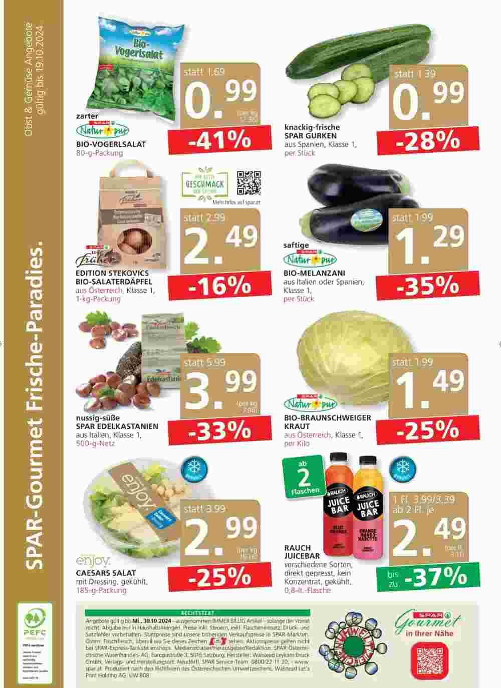 SPAR Gourmet Flugblatt (ab 17.10.2024) - Angebote und Prospekt - Seite 12