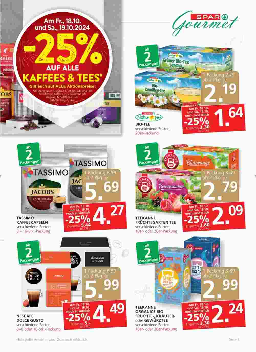 SPAR Gourmet Flugblatt (ab 17.10.2024) - Angebote und Prospekt - Seite 3