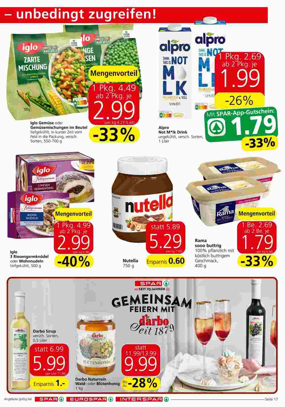 Spar Flugblatt (ab 17.10.2024) - Angebote und Prospekt - Seite 17