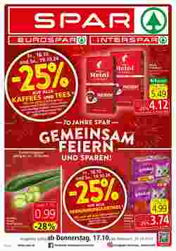 Spar Flugblatt (ab 17.10.2024) - Angebote und Prospekt