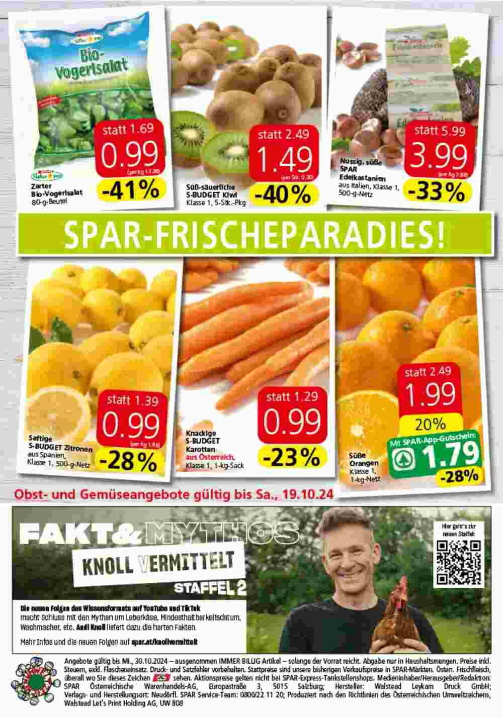 Eurospar Flugblatt (ab 17.10.2024) - Angebote und Prospekt - Seite 20