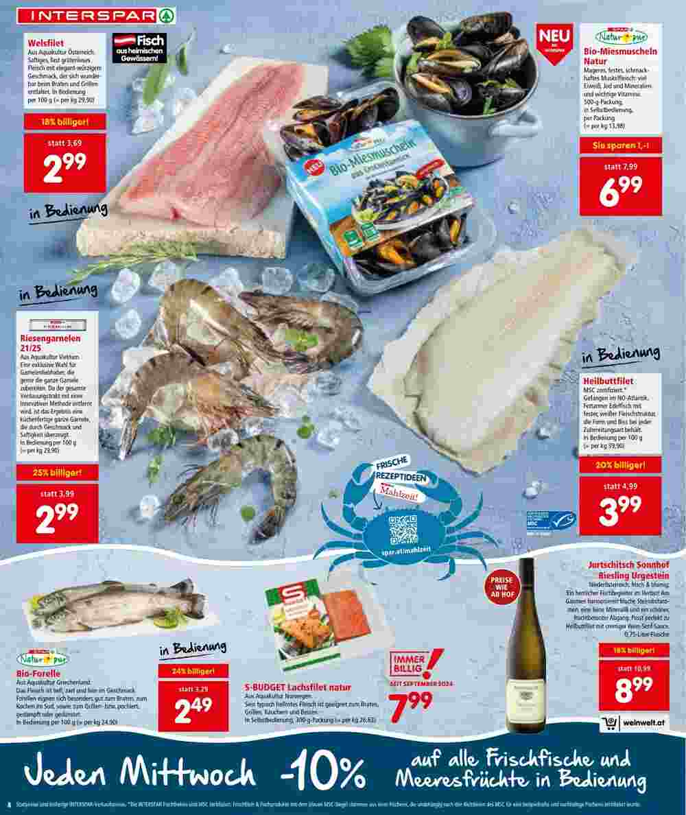 Interspar Restaurant Flugblatt (ab 17.10.2024) - Angebote und Prospekt - Seite 8