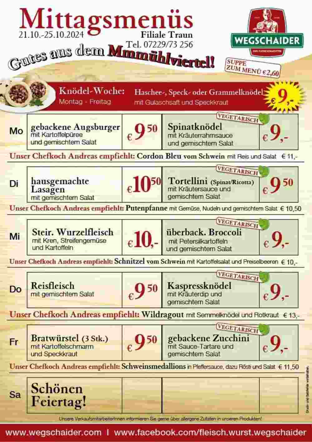 Wegschaider Flugblatt (ab 21.10.2024) - Angebote und Prospekt - Seite 5