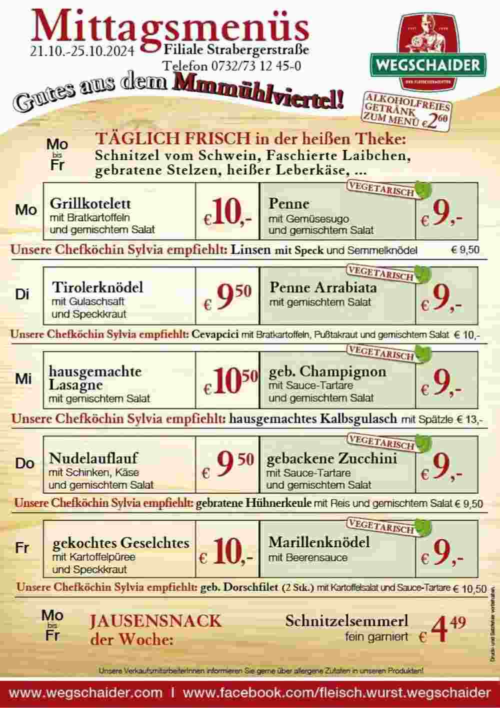 Wegschaider Flugblatt (ab 21.10.2024) - Angebote und Prospekt - Seite 8