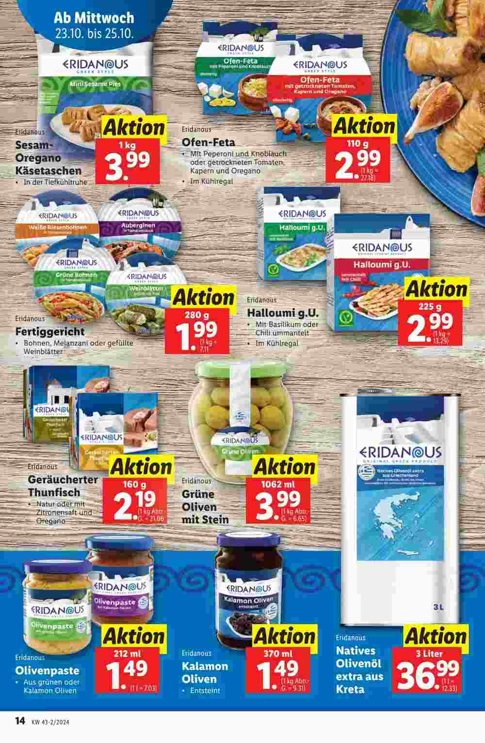 Lidl Flugblatt (ab 23.10.2024) - Angebote und Prospekt - Seite 14