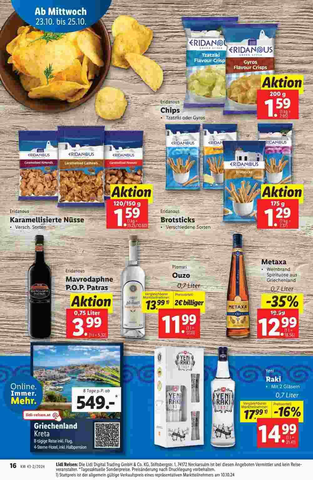 Lidl Flugblatt (ab 23.10.2024) - Angebote und Prospekt - Seite 16