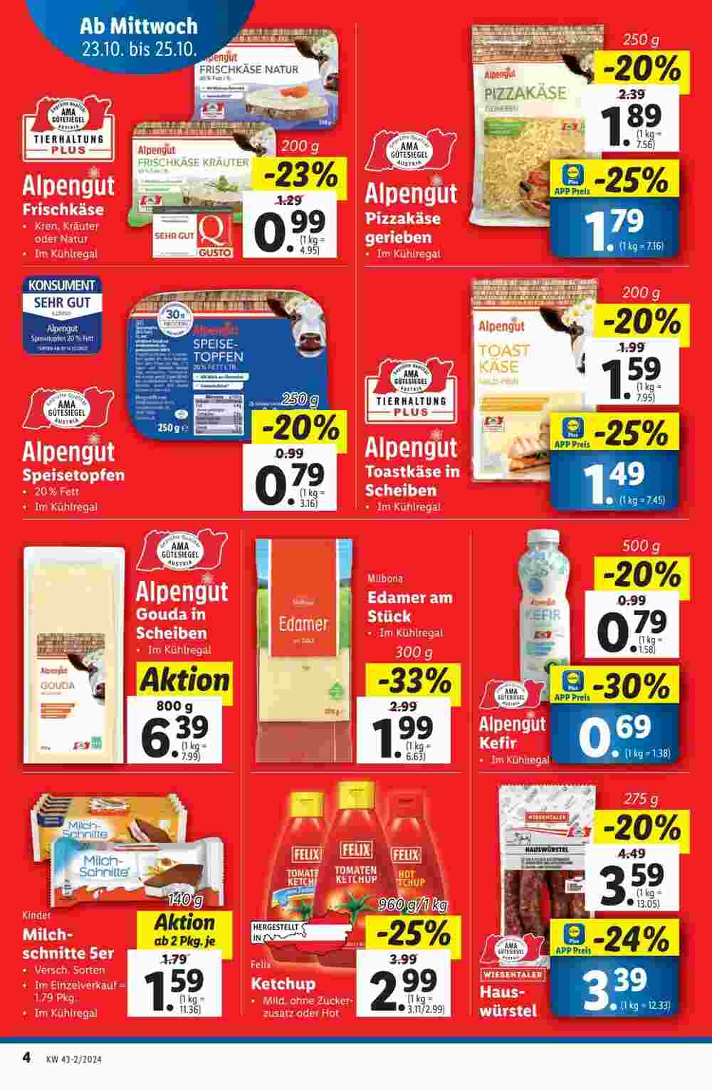 Lidl Flugblatt (ab 23.10.2024) - Angebote und Prospekt - Seite 4