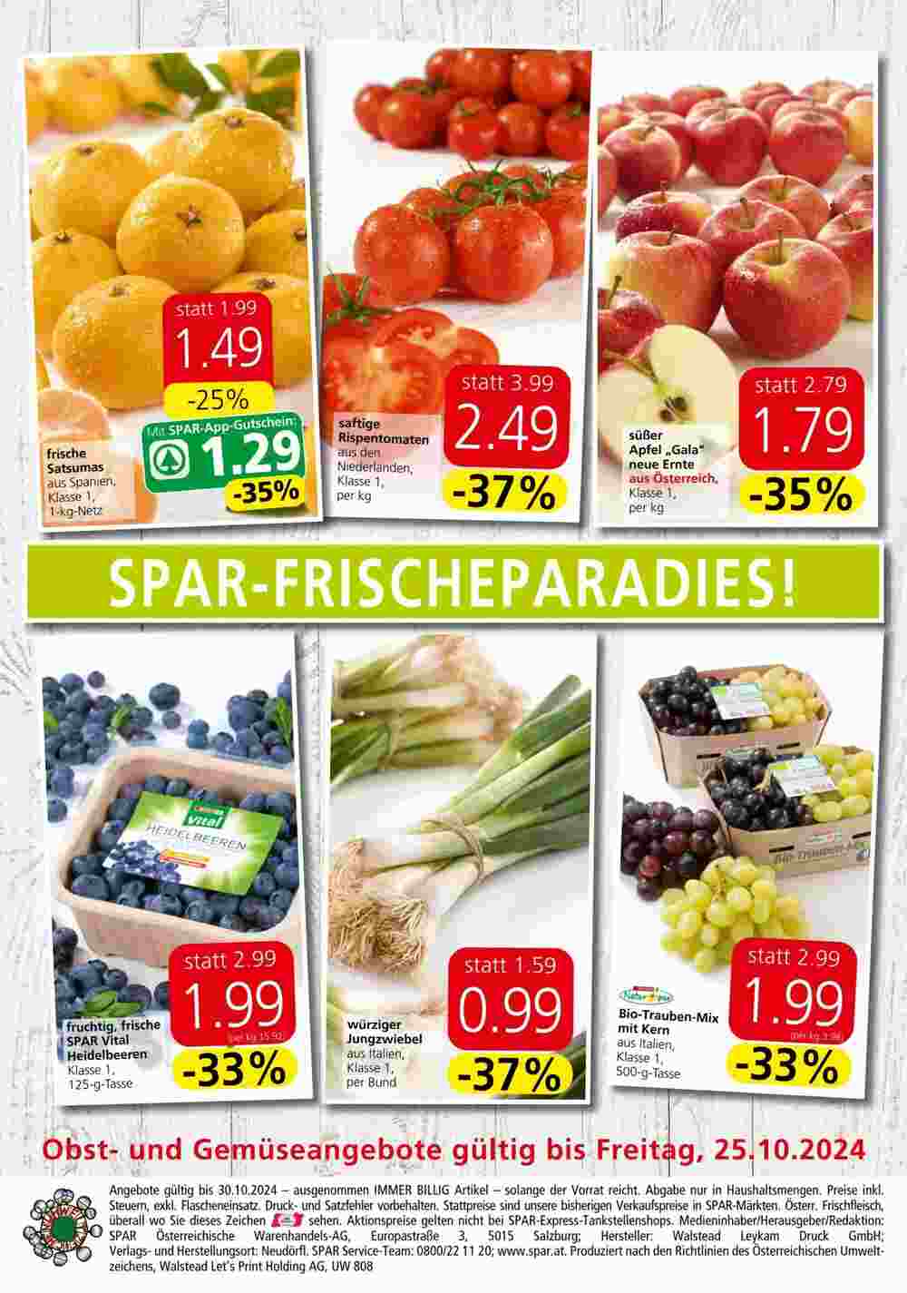 Spar Flugblatt (ab 24.10.2024) - Angebote und Prospekt - Seite 12