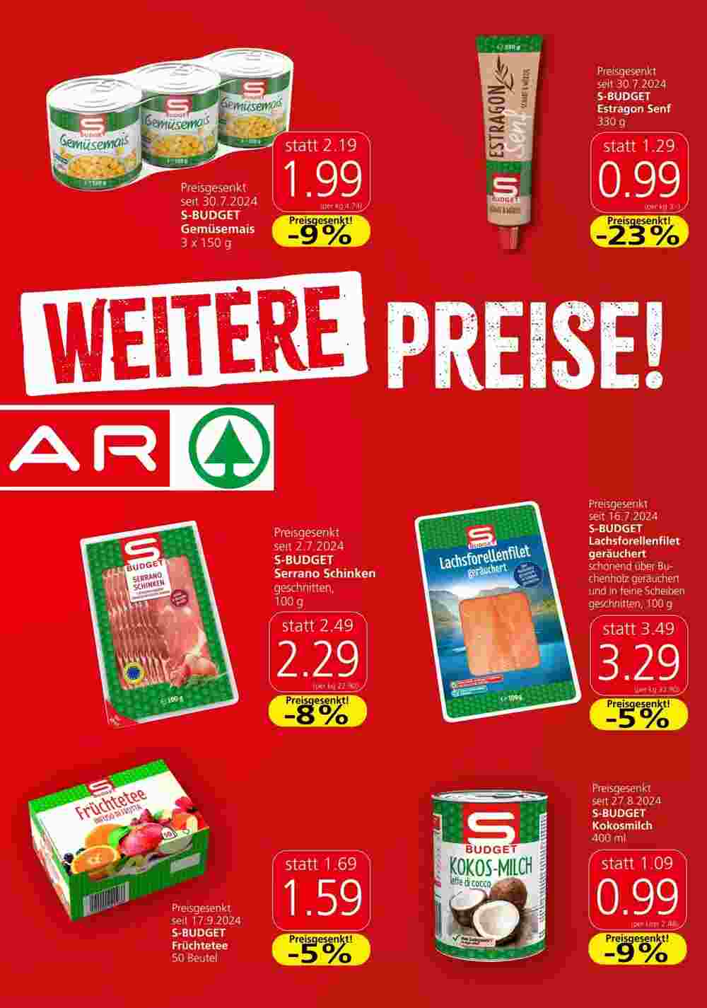 Spar Flugblatt (ab 24.10.2024) - Angebote und Prospekt - Seite 15