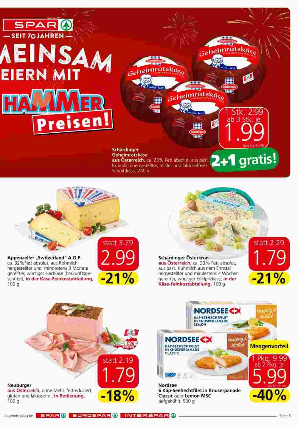 Spar Flugblatt (ab 24.10.2024) - Angebote und Prospekt - Seite 5