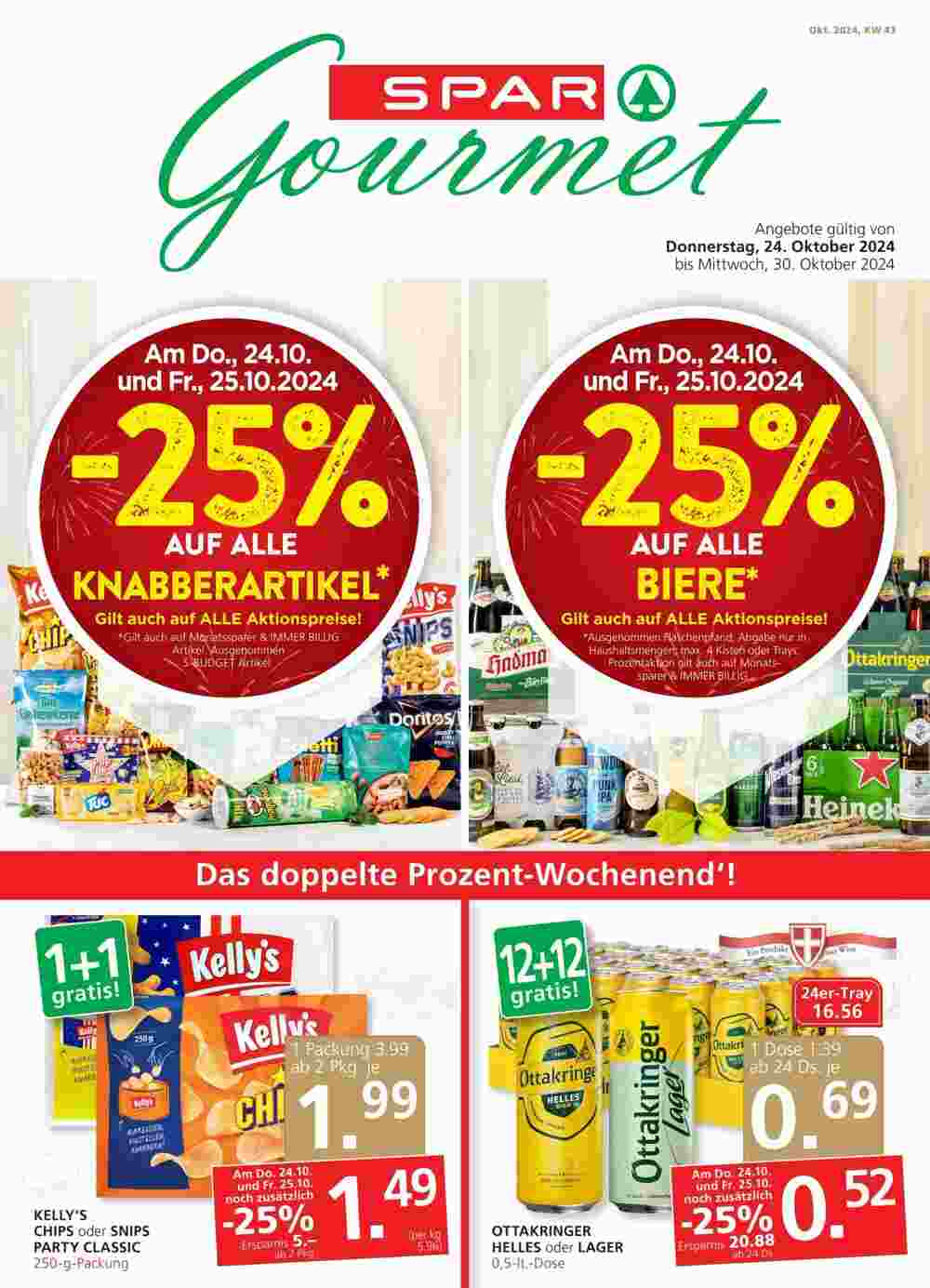 SPAR Gourmet Flugblatt (ab 24.10.2024) - Angebote und Prospekt - Seite 1