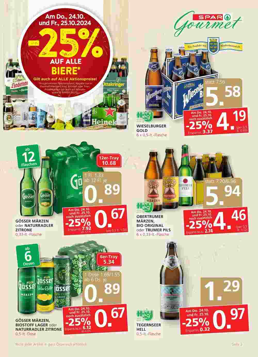 SPAR Gourmet Flugblatt (ab 24.10.2024) - Angebote und Prospekt - Seite 3