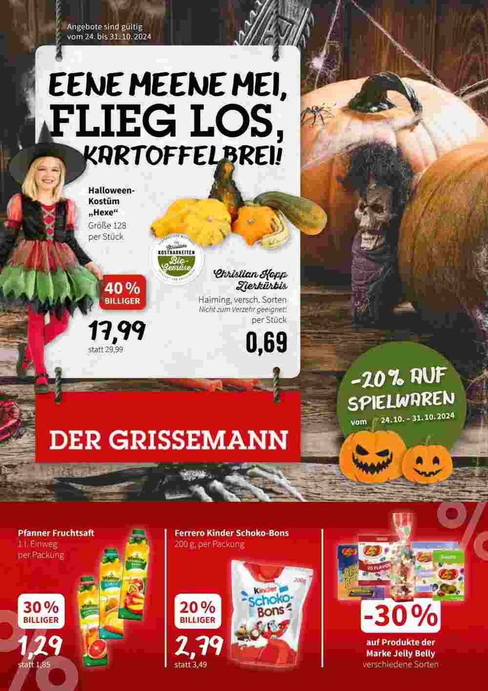 Der Grissemann Flugblatt (ab 24.10.2024) - Angebote und Prospekt - Seite 1