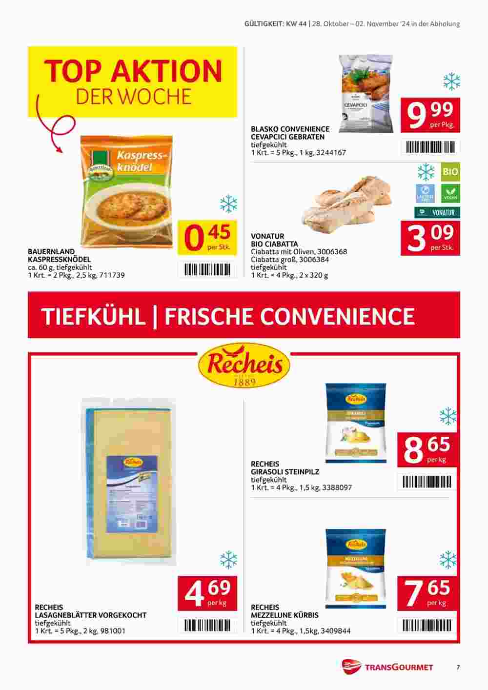 Transgourmet Flugblatt (ab 28.10.2024) - Angebote und Prospekt - Seite 7