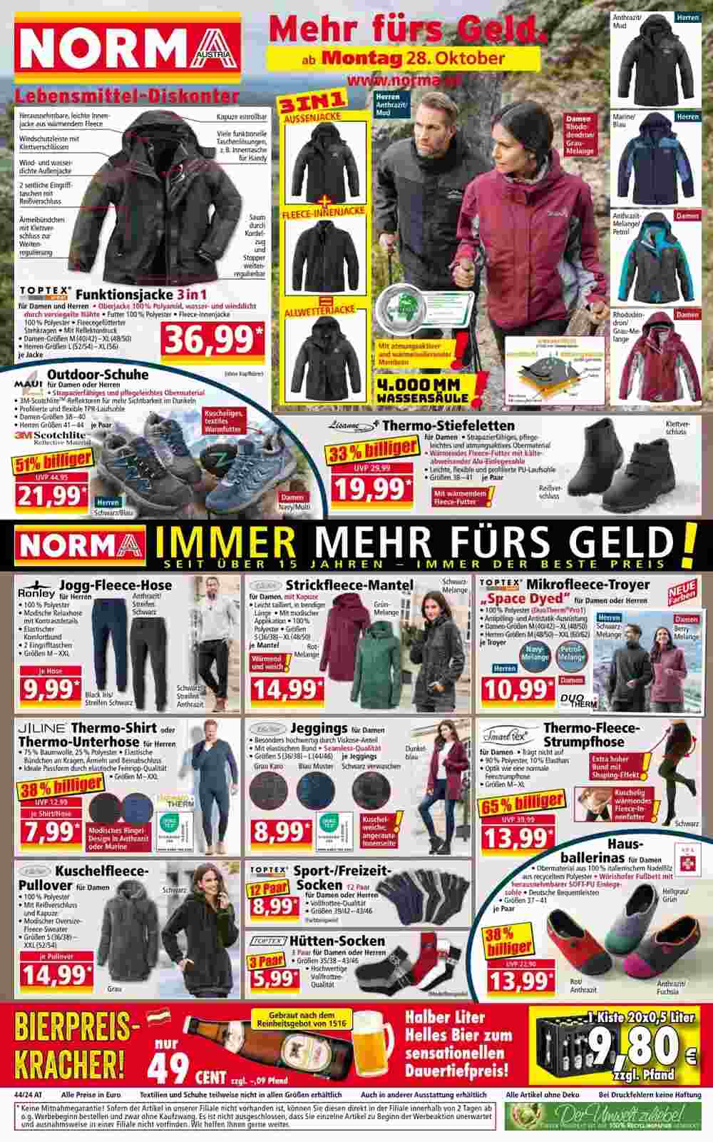 Norma Flugblatt (ab 28.10.2024) - Angebote und Prospekt - Seite 1