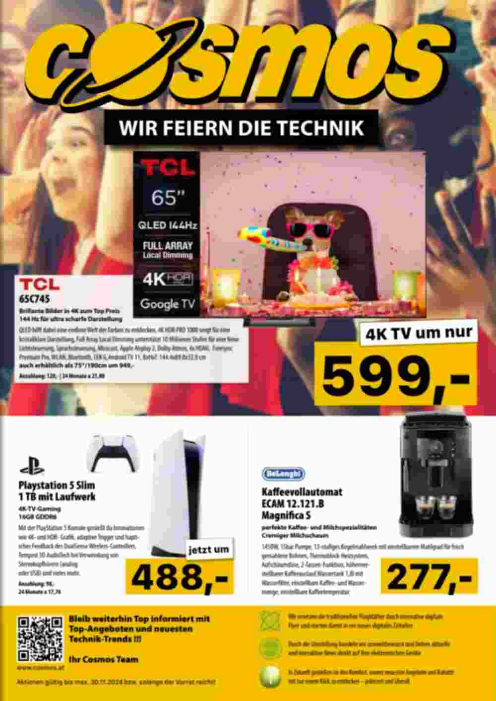 Cosmos Flugblatt (ab 29.10.2024) - Angebote und Prospekt - Seite 1