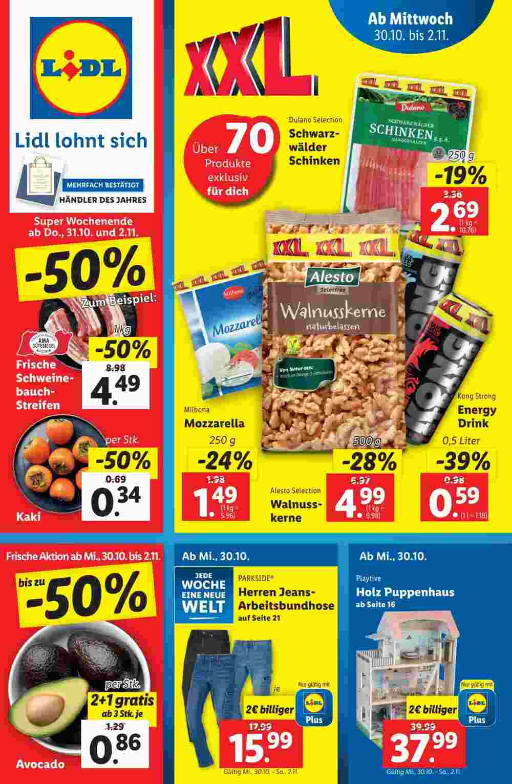 Lidl Flugblatt (ab 30.10.2024) - Angebote und Prospekt - Seite 1