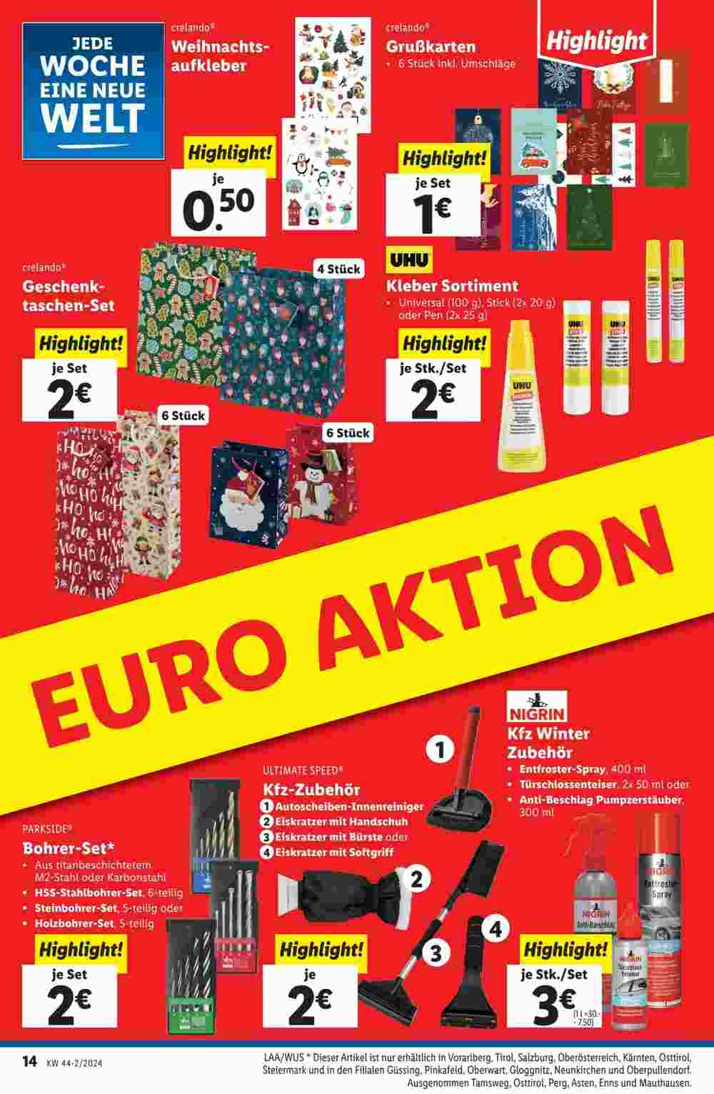 Lidl Flugblatt (ab 30.10.2024) - Angebote und Prospekt - Seite 14