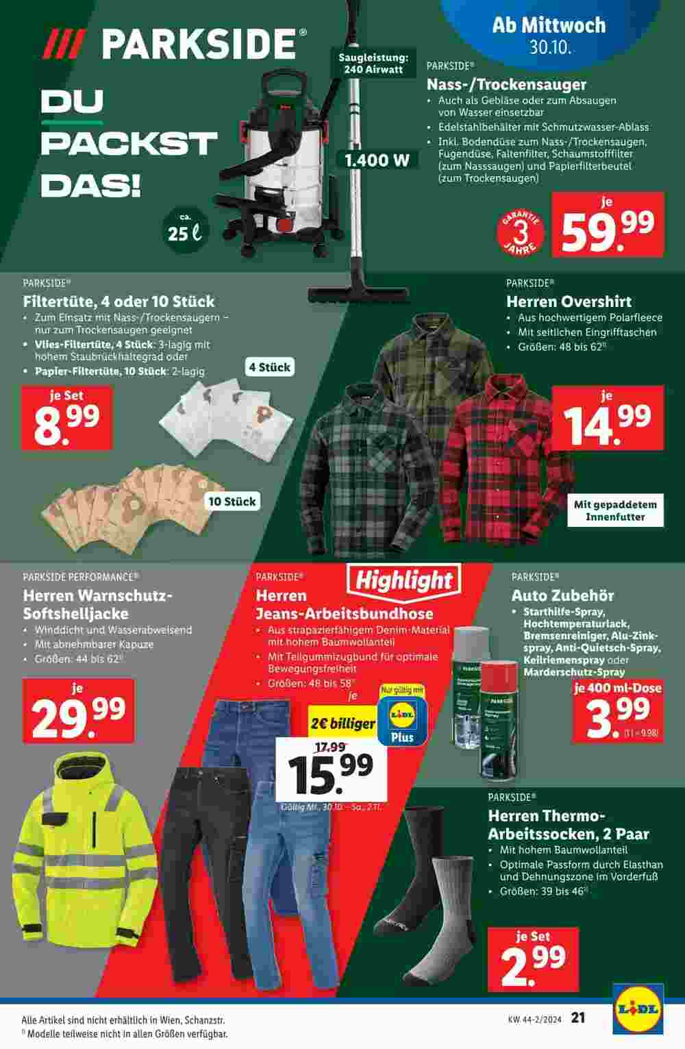 Lidl Flugblatt (ab 30.10.2024) - Angebote und Prospekt - Seite 21