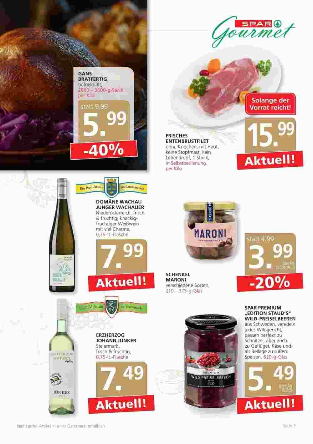 SPAR Gourmet Flugblatt (ab 31.10.2024) - Angebote und Prospekt - Seite 3