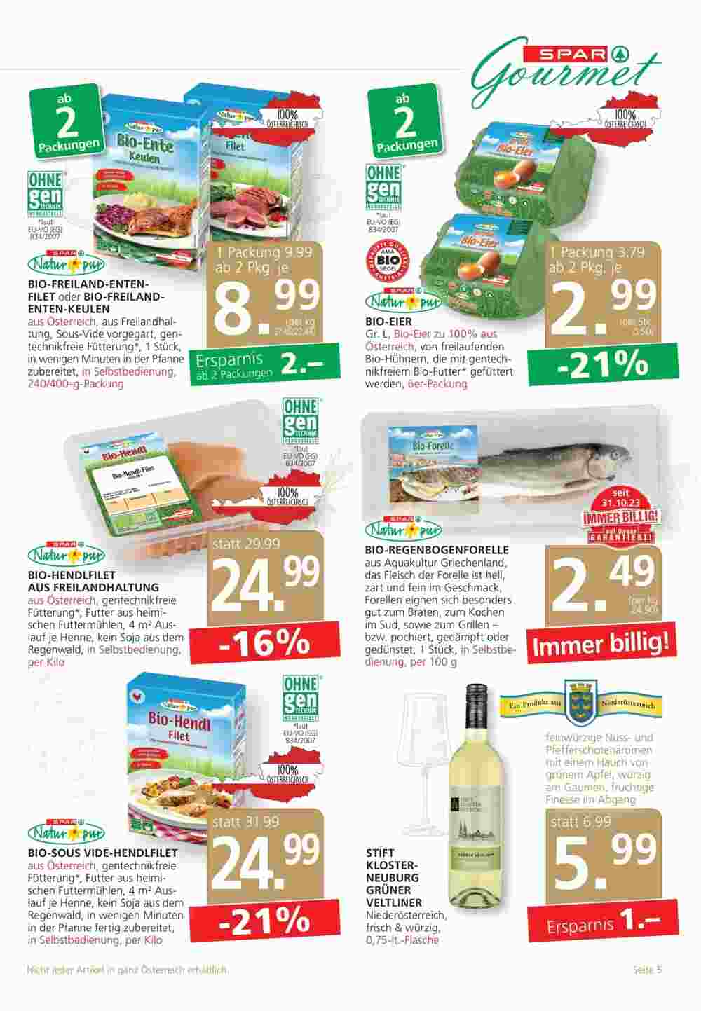 SPAR Gourmet Flugblatt (ab 31.10.2024) - Angebote und Prospekt - Seite 5