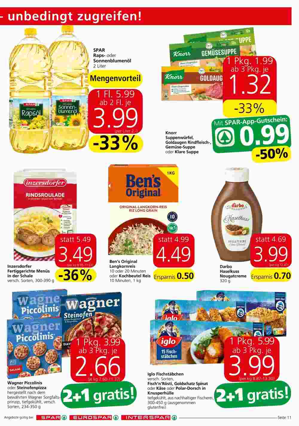 Spar Flugblatt (ab 31.10.2024) - Angebote und Prospekt - Seite 11