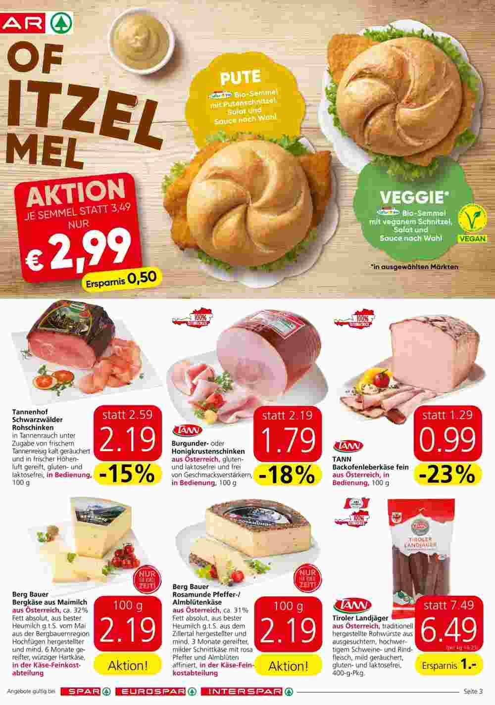 Spar Flugblatt (ab 31.10.2024) - Angebote und Prospekt - Seite 3