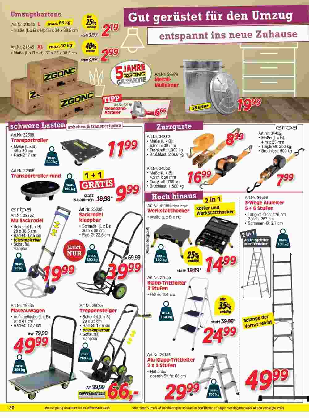 Zgonc Flugblatt (ab 01.11.2024) - Angebote und Prospekt - Seite 22