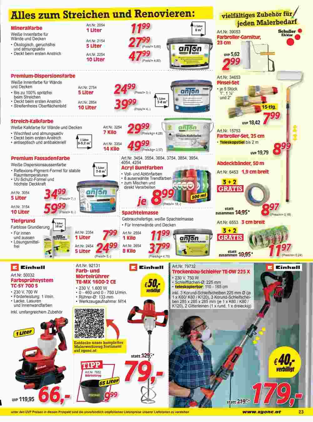 Zgonc Flugblatt (ab 01.11.2024) - Angebote und Prospekt - Seite 23