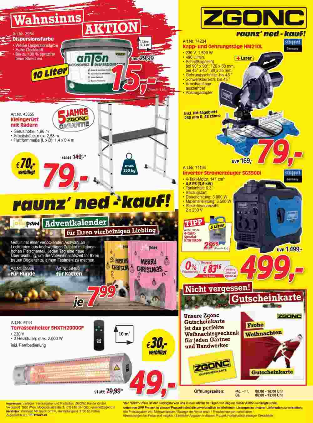 Zgonc Flugblatt (ab 01.11.2024) - Angebote und Prospekt - Seite 24