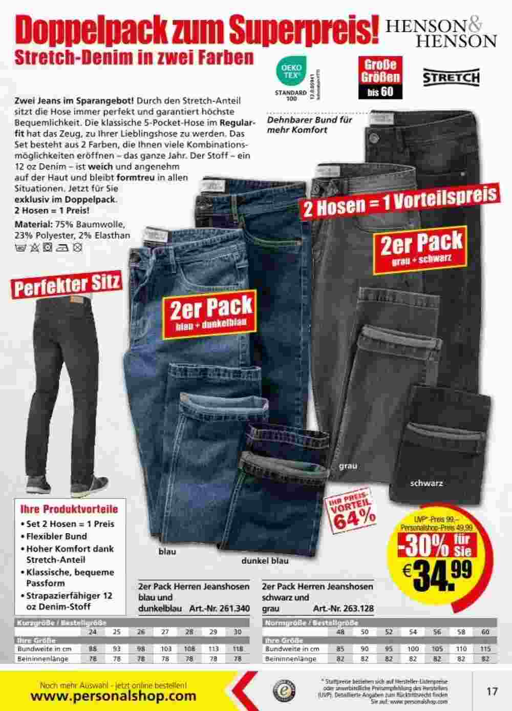 Personalshop Flugblatt (ab 01.11.2024) - Angebote und Prospekt - Seite 17