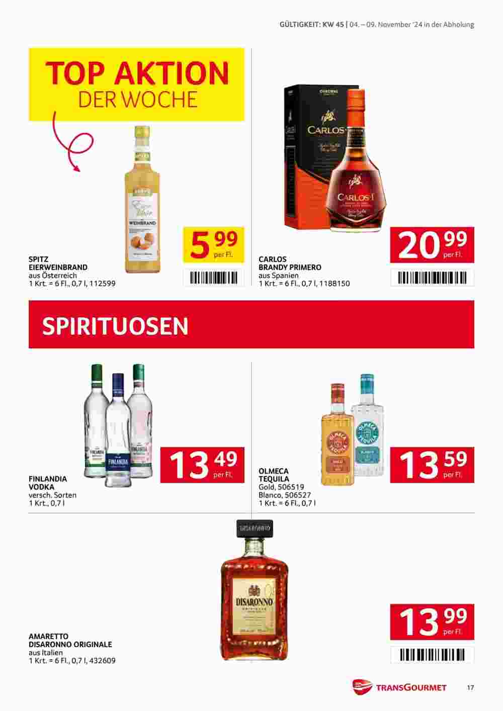 Transgourmet Flugblatt (ab 04.11.2024) - Angebote und Prospekt - Seite 15