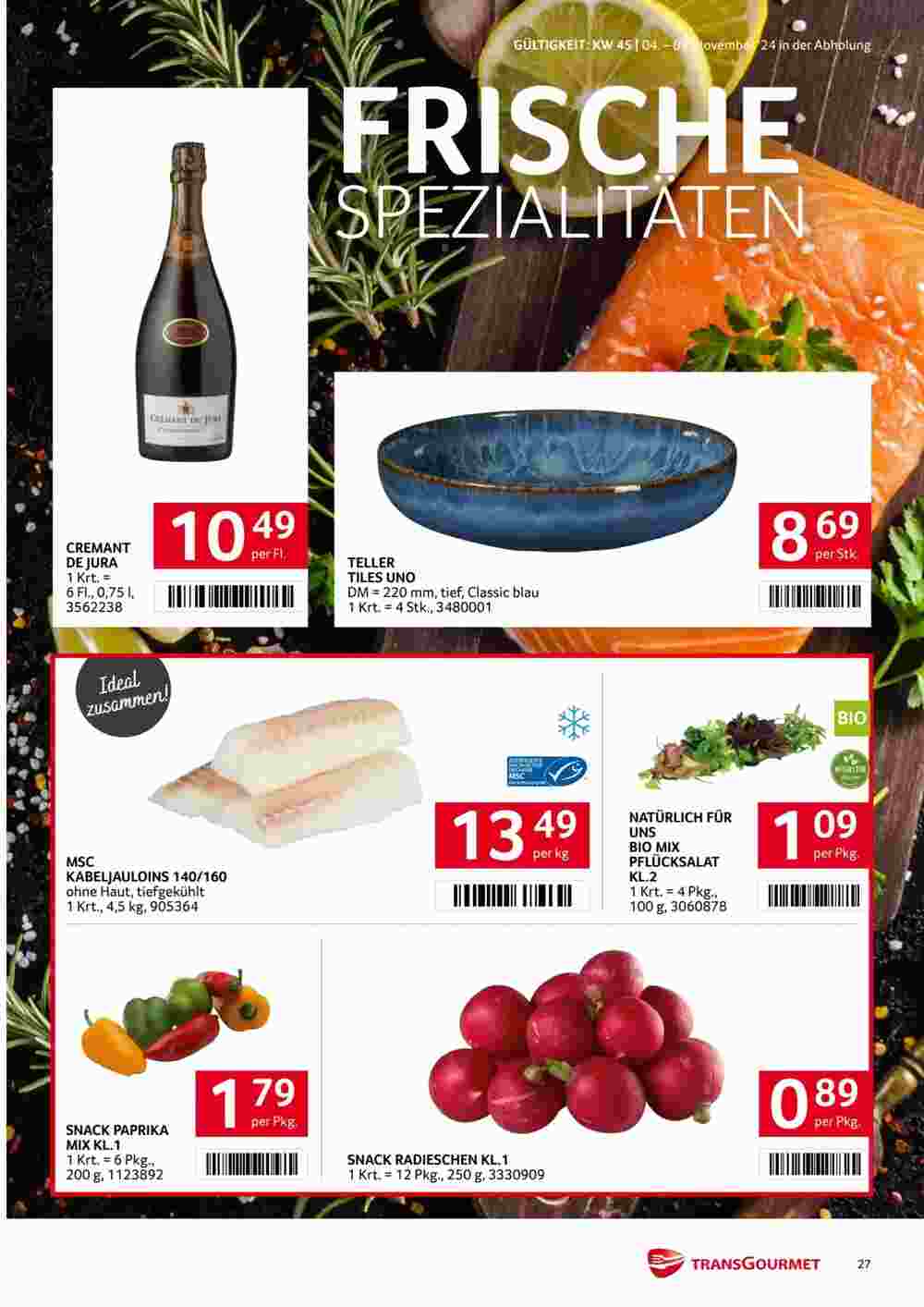 Transgourmet Flugblatt (ab 04.11.2024) - Angebote und Prospekt - Seite 25