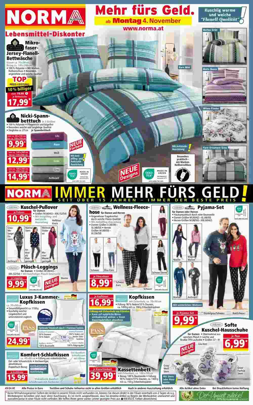 Norma Flugblatt (ab 04.11.2024) - Angebote und Prospekt - Seite 1