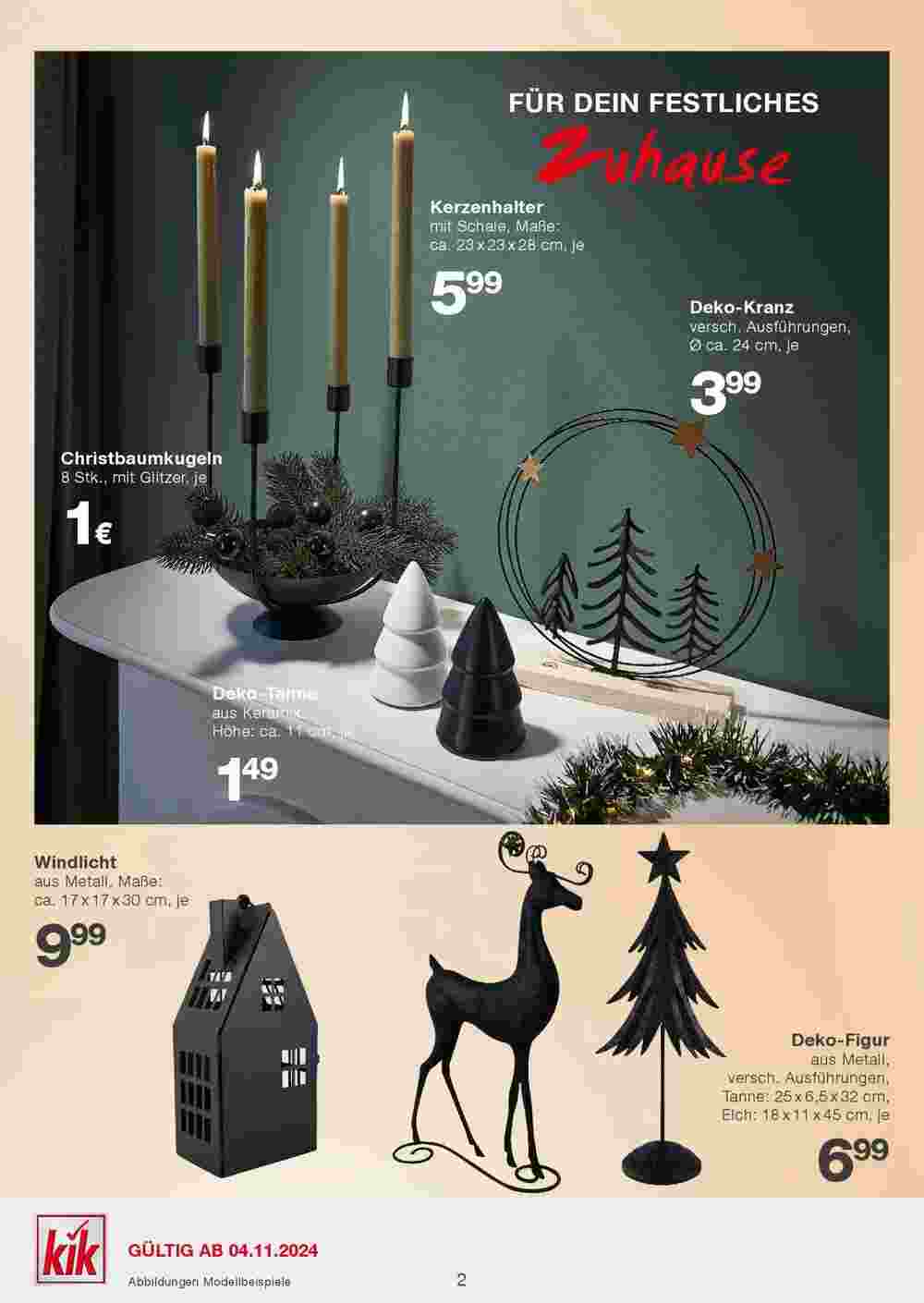 KiK Flugblatt (ab 04.11.2024) - Angebote und Prospekt - Seite 2