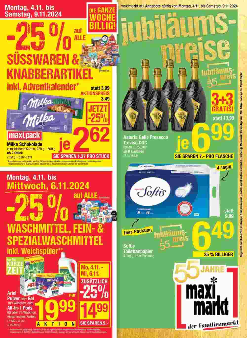 Maximarkt Flugblatt (ab 04.11.2024) - Angebote und Prospekt - Seite 1