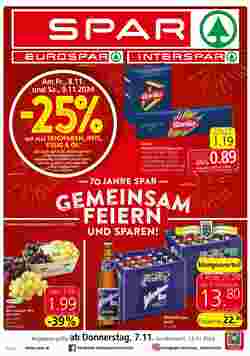 Spar Flugblatt (ab 07.11.2024) - Angebote und Prospekt