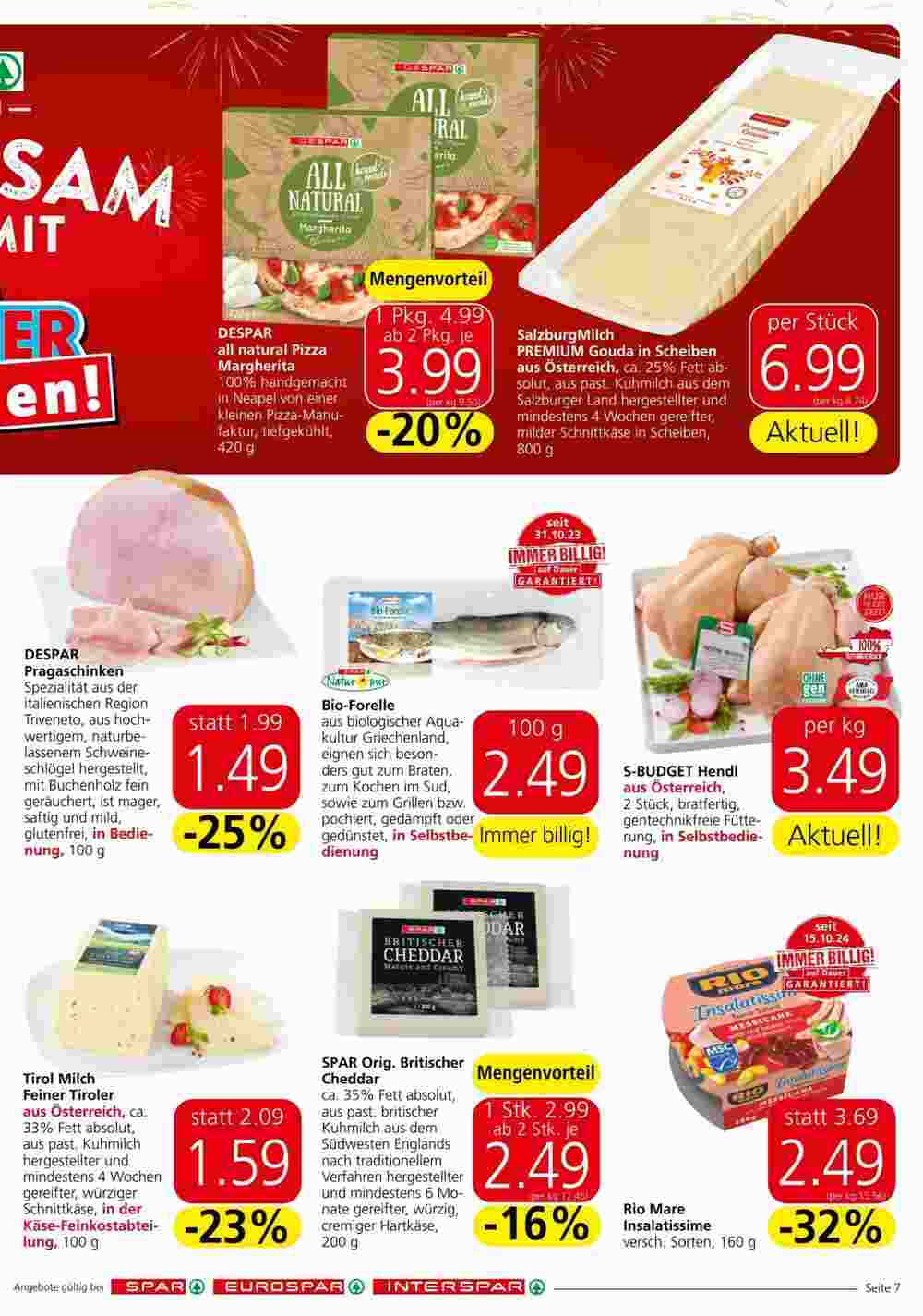 Spar Flugblatt (ab 07.11.2024) - Angebote und Prospekt - Seite 7