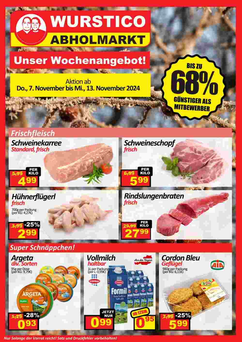 Wurstico Flugblatt (ab 07.11.2024) - Angebote und Prospekt - Seite 1