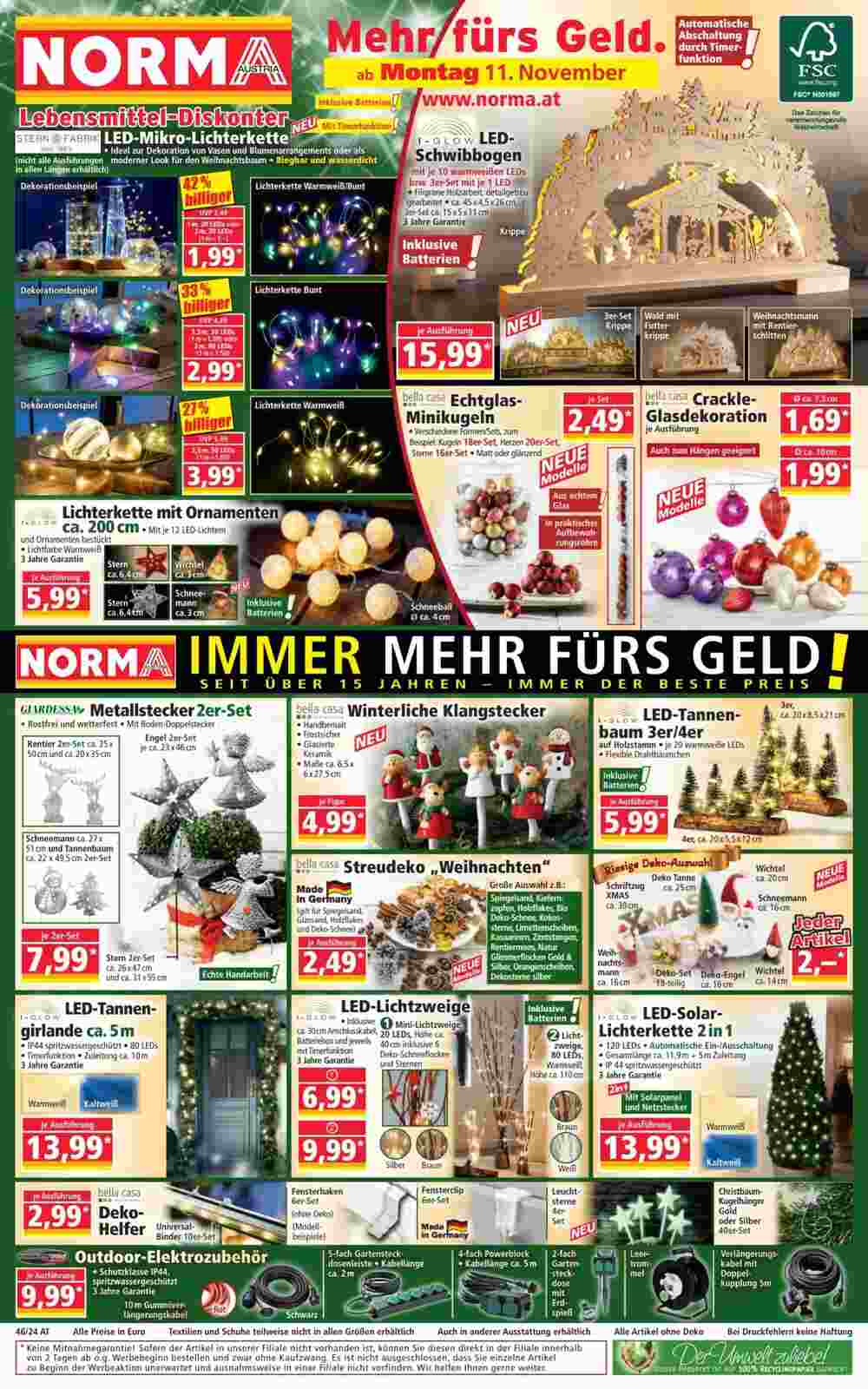 Norma Flugblatt (ab 11.11.2024) - Angebote und Prospekt - Seite 1