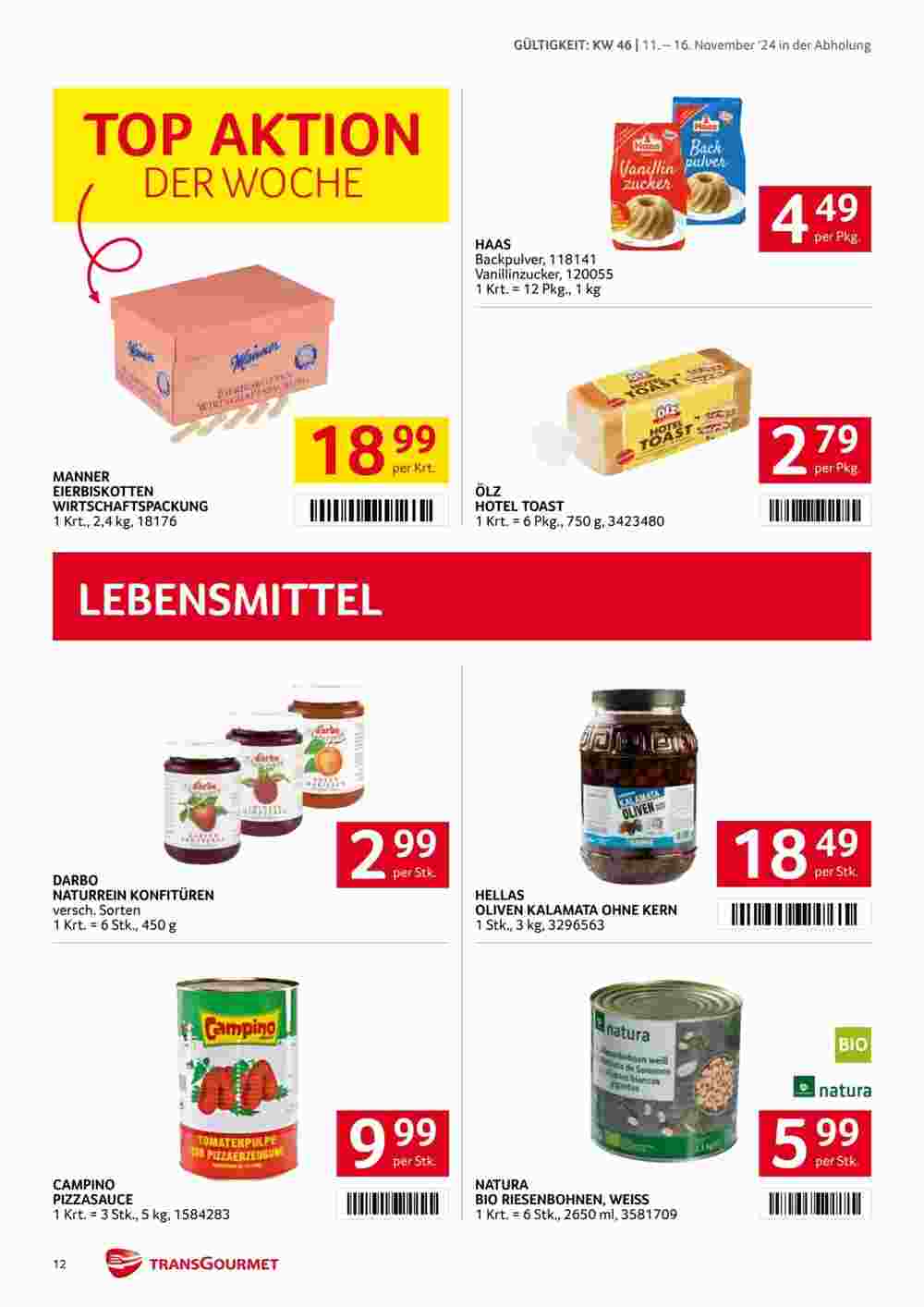 Transgourmet Flugblatt (ab 11.11.2024) - Angebote und Prospekt - Seite 12