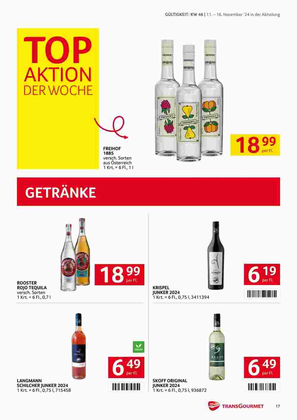 Transgourmet Flugblatt (ab 11.11.2024) - Angebote und Prospekt - Seite 16