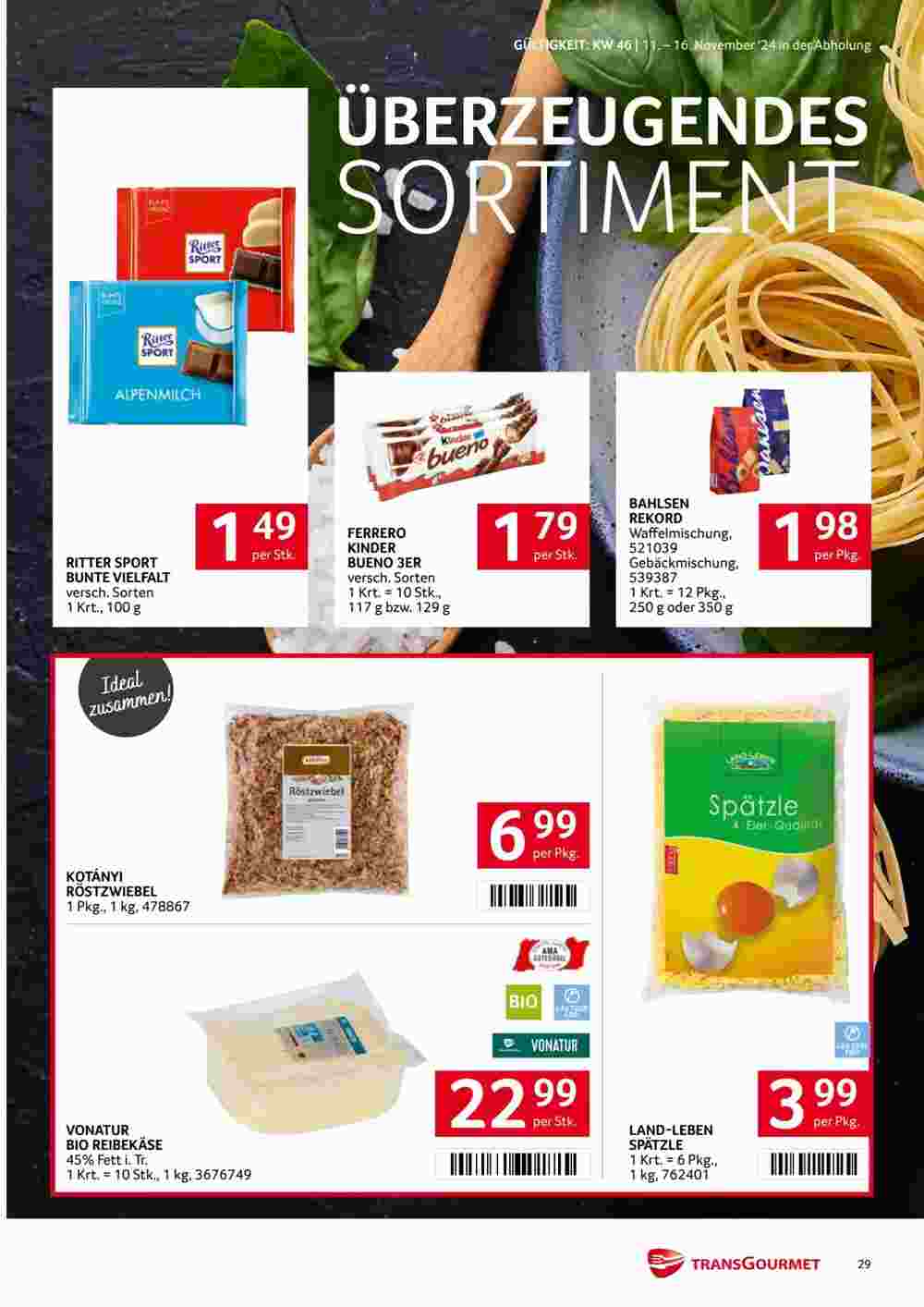 Transgourmet Flugblatt (ab 11.11.2024) - Angebote und Prospekt - Seite 28