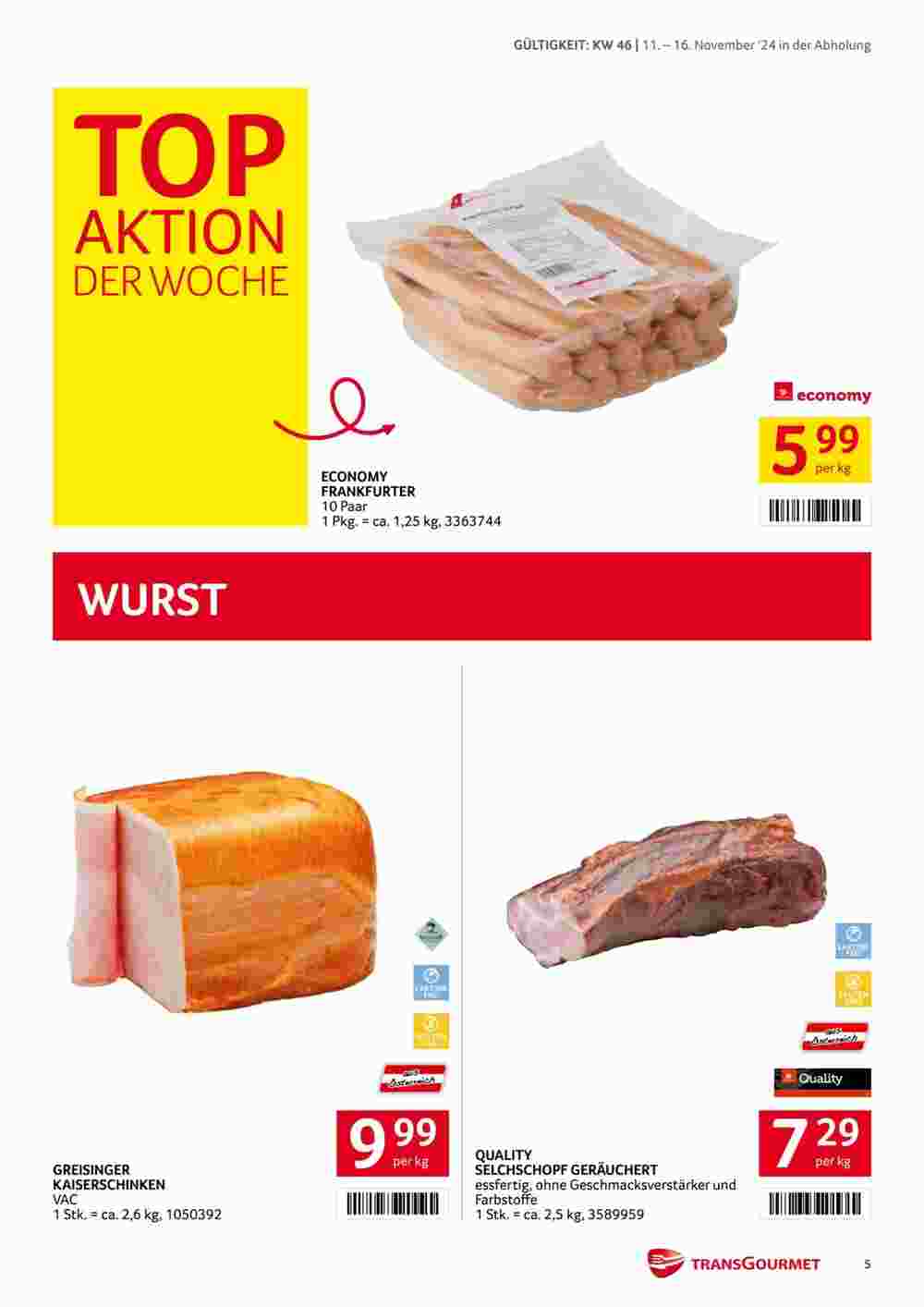 Transgourmet Flugblatt (ab 11.11.2024) - Angebote und Prospekt - Seite 5